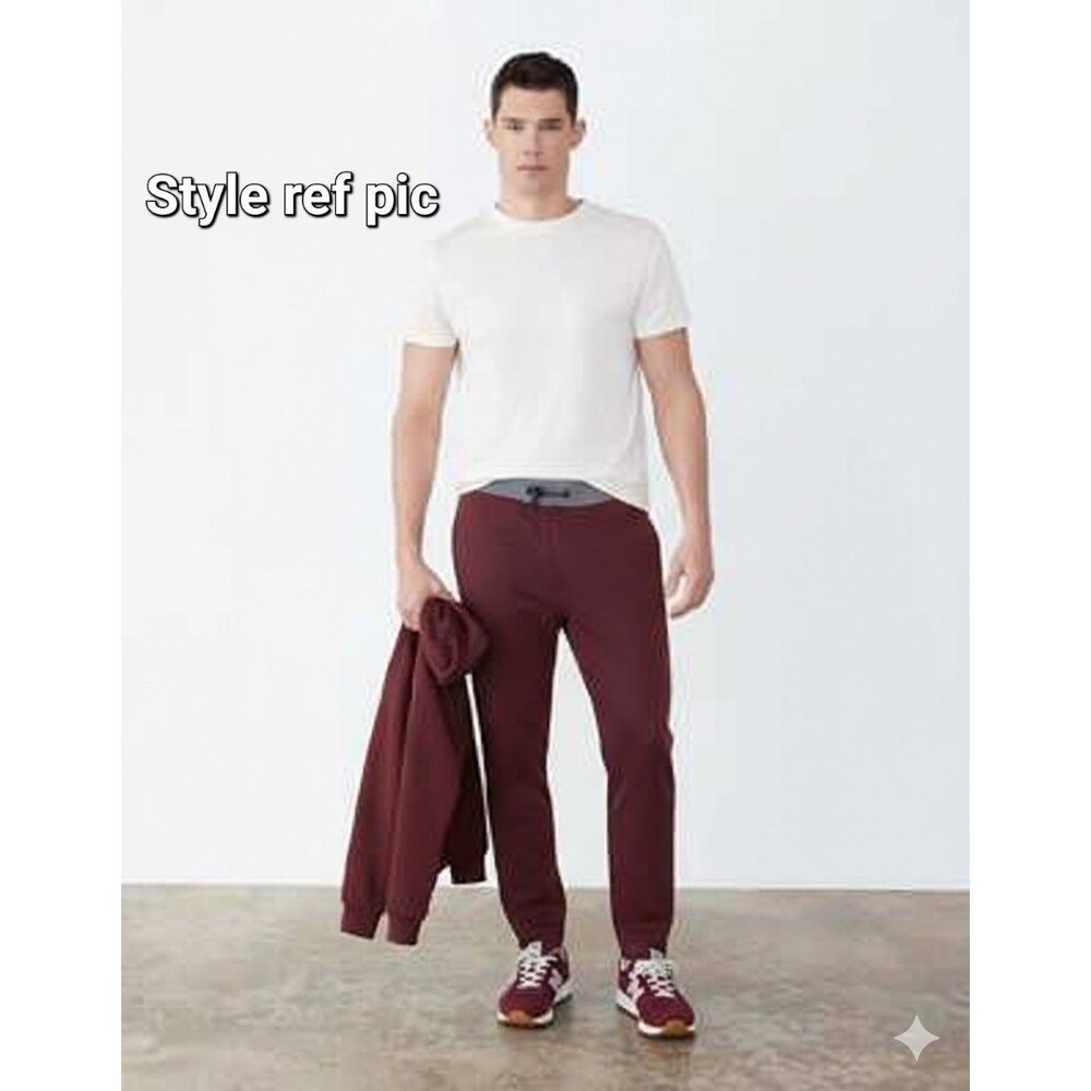 New GSTQ Men's Bordeaux red flex jogger Jogger Size 31 $198